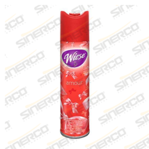 Imagen de WIESE   AROMATIZANTE EN AEROSOL  WIESE 323G / 400ML CODIGO DE BARRAS 7501821511056 AROMA AMOUR      