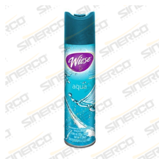 Imagen de WIESE   AROMATIZANTE EN AEROSOL  WIESE 323G / 400ML CODIGO DE BARRAS 7501821511131 AROMA AQUA      