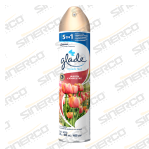 Imagen de GLADE AEROSOL 345G/ 400ML JARDIN CAMPESTRE
