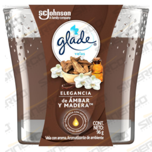 Imagen de GLADE VELA 96G ELEG AMBR Y MADERA