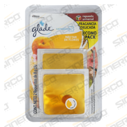 Imagen de GLADE SENSATIONS GLASS REP 8G2PK NECTAR FLORES