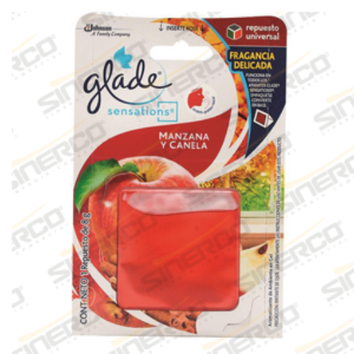 Imagen de GLADE SENSATIONS GLASS REPUESTO 8G MANZANA CANELA