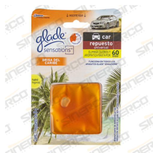 Imagen de GLADE SENSATIONS GLASS REPUEST 8G BRISA DEL CARIBE