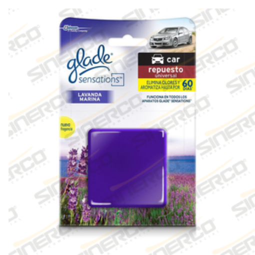 Imagen de GLADE SENSATIONS GLASS REPUEST 8G LAVANDA MARINA
