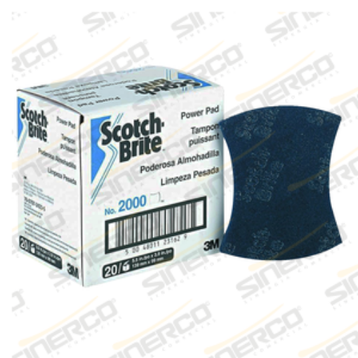 Imagen de 2000 FIBRA PARA LIMPIEZA DE SUPERFICIES DELICADAS ERGONÓMICA AZUL DE 139 X 99 MM