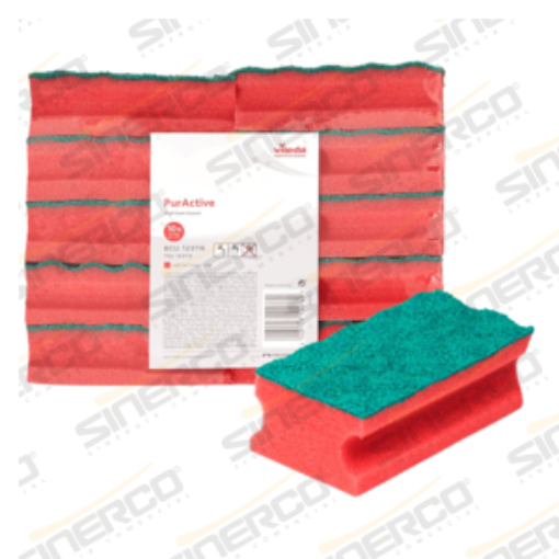 Imagen de VILEDA PRO FIBRAS SALVAUÑAS PURACTIVE 10 PZA ROJO