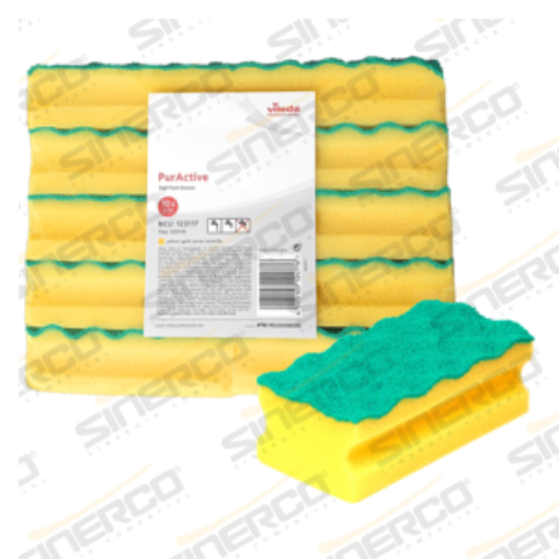 Imagen de VILEDA PRO FIBRAS SALVAUÑAS PURACTIVE 10 AMARILLO