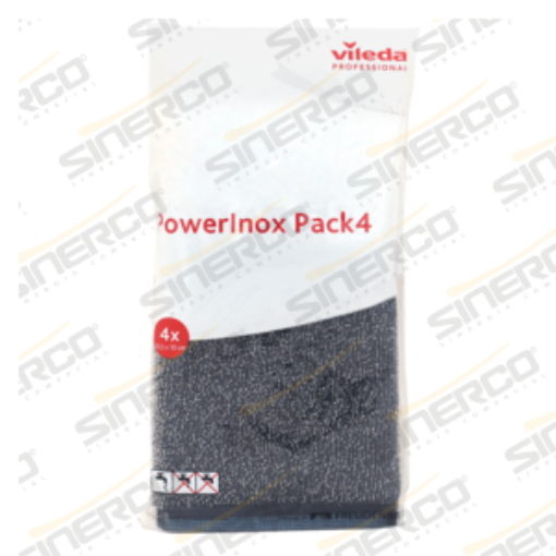 Imagen de VILEDA PRO FIBRAS POWER INOX ANTIRRESIDUOS 4 PZA