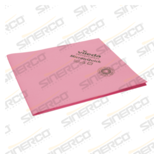 Imagen de VILEDA PRO PAÑOS MICRONQUICK MICROFIBRA 5 PZA ROJO