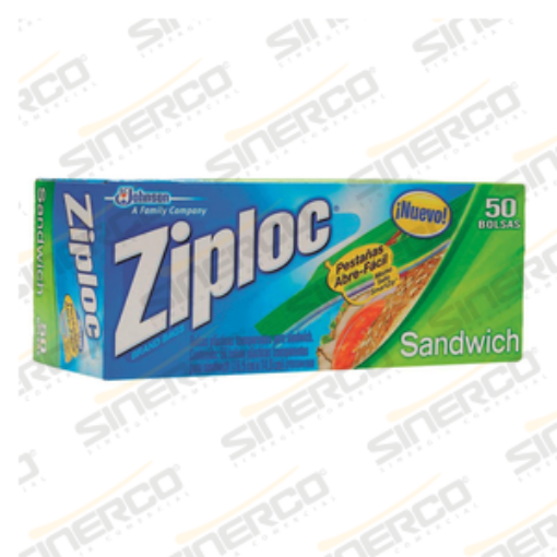 Imagen de ZIPLOC SANDWICH 50 BOLSAS