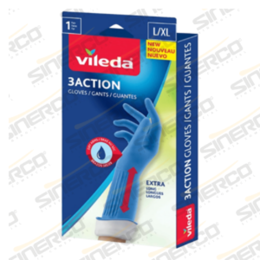 Imagen de VILEDA GUANTE 3ACTION EXTRA LARGOS GRANDE