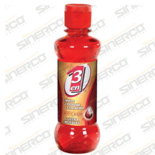 Imagen de 3 EN 1 ACEITE LUSTRADOR ROJO MADERA