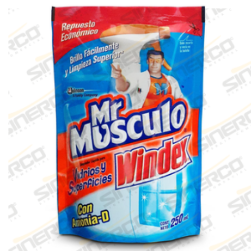 Imagen de MR MUSCULO WINDEX VIDRIOS  ATOMIZADOR 250ML