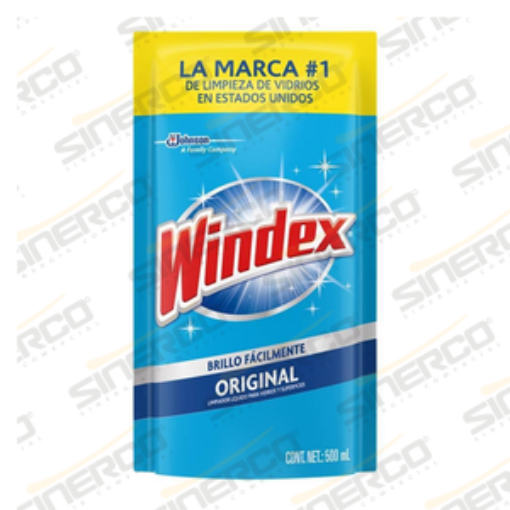Imagen de WINDEX VIDRIOS 500ML DOY PACK
