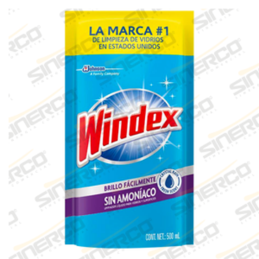 Imagen de WINDEX VIDRIOS SIN AMONIA 500ML DOY PACK