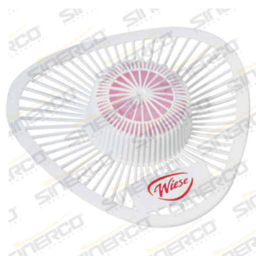 Imagen de WIESE   TAPETE C/PASTILLA PDCB WIESE 85G / 3OZ CODIGO DE BARRAS 7501821520027 AROMA CEREZA COLOR ROSA    