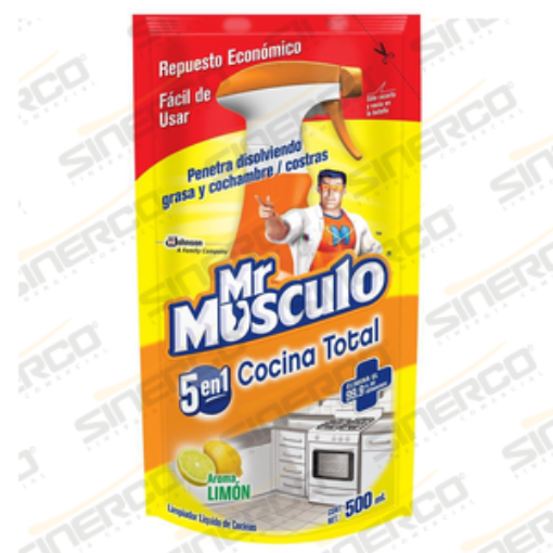 Imagen de MR MUSCULO DESENGRAZANTE DOY PACK 500ML LIMON