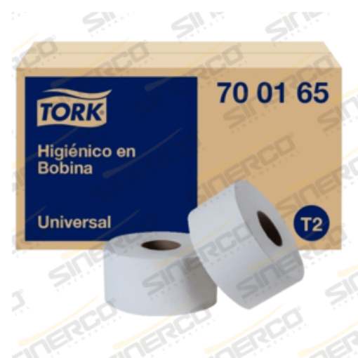 Imagen de TORK PAPEL HIGIÉNICO EN BOBINA UNIVERSAL HOJA DOBLE 12 PZ / 200 MTS