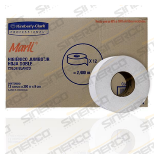 Imagen de HIGIÉNICO JUMBO MARLI® JR 200 MTS X 9.0 CM X 12