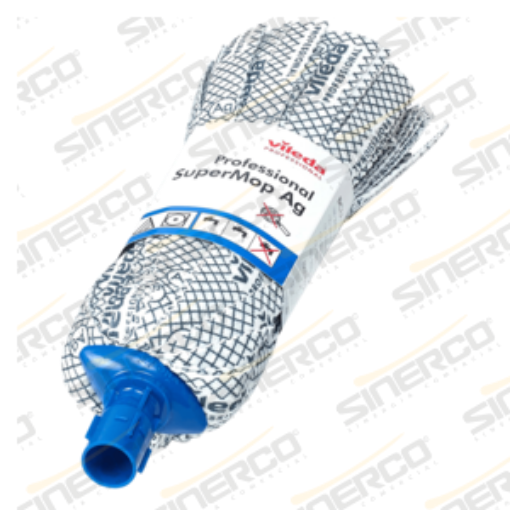 Imagen de VILEDA PRO SUELOS MOP INDUSTRIAL CABEZAL AZUL AG (C/PLATA)