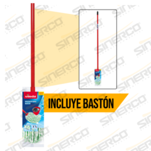 Imagen de VILEDA MOP MICROFIBRA ECO TRAPEADOR CON BASTON