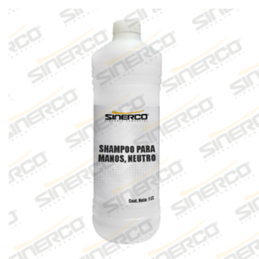 Imagen de SINERCO   SHAMPOO P/MANOS SIN AROMA NEUTRO LITRO     