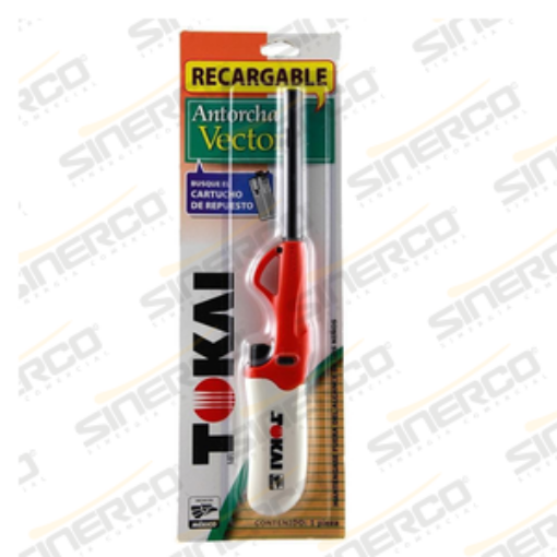 Imagen de ENCENDEDOR ANTORCHA VECTOR RECARGABLE TOKAI