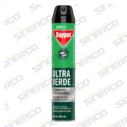 Imagen de INSECTICIDA BAYGON ULTRA VERDE AEROSOL 400ML