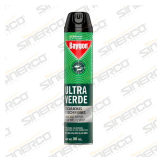Imagen de INSECTICIDA BAYGON ULTRA VERDE AEROSOL 285ML REEMPLAZA AL 7501032902032 DE 250ML
