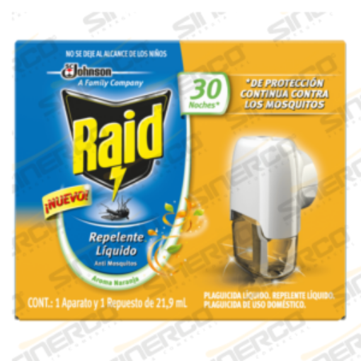 Imagen de REPELENTE LIQ ELECTRICO RAID 21.9ML APARTO NARANJA