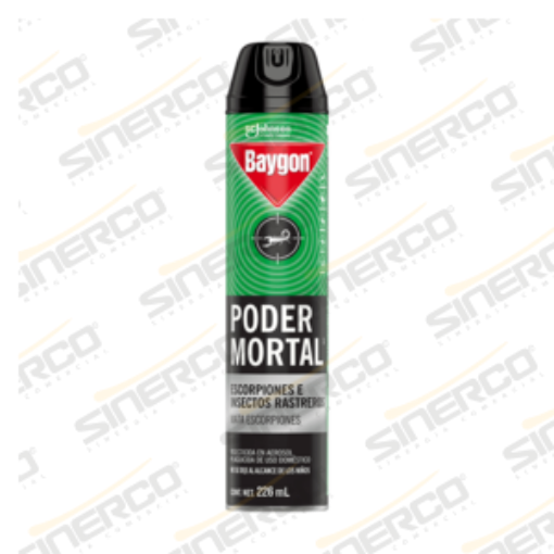 Imagen de INSECTICIDA BAYGON PODER MORTAL AEROSOL 226ML