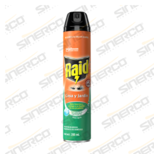 Imagen de INSECTICIDA RAID CASA Y JARDIN EUCALIPTO AER 285ML
