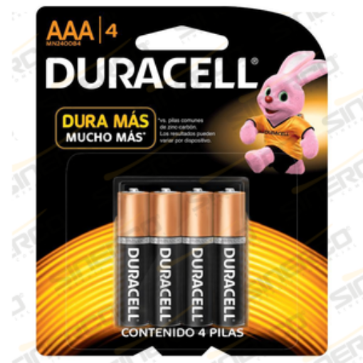Imagen de PILA ALCALINA DURACELL "AAA" C/4