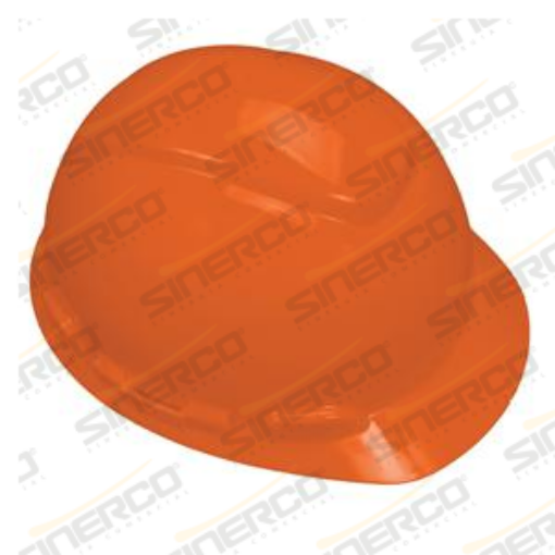 Imagen de CASCO NARANJA CON SUSPENSION DE INTERVALO 8 PUNTOS