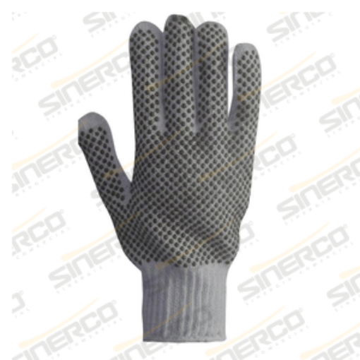 Imagen de GUANTE JAPONES GRIS C/PUNTOS DE PVC EN PALAM/DORSO
