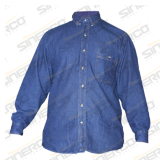 Imagen de CAMISA DE MEZCLILLA AZUL 7OZ. S/REFLEJANTE T CH