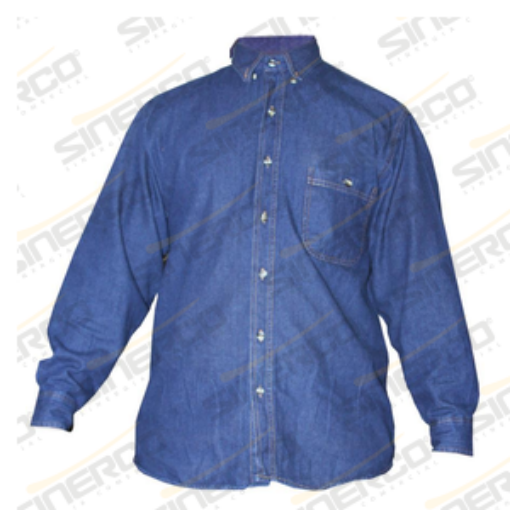Imagen de CAMISA DE MEZCLILLA AZUL 7OZ. S/REFLEJANTE EX GDE