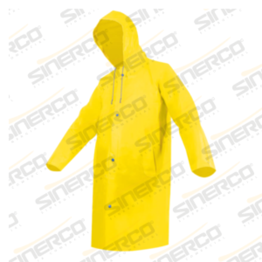 Imagen de GABARDINA IMPERMEABLE LARGA AMARILLA LIJERA MED