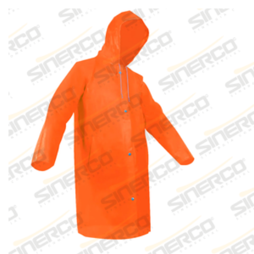 Imagen de GABARDINA IMPERMEABLE LARGA ANARANJADA XL