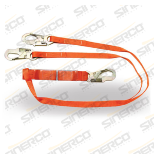 Imagen de LINEA DE VIDA BANDA DOBLE C/AMORTIGUADOR 1"X0.85CM