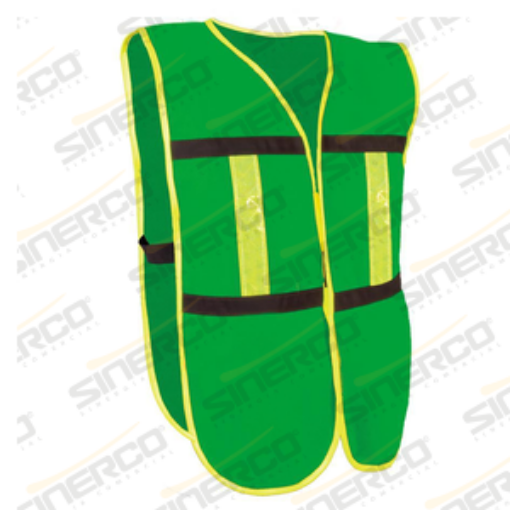 Imagen de CHALECO DE MALLA VERDE CON REFLEJANTE