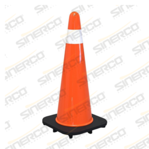 Imagen de CONO PARA TRAFICO DE 91CM PVC CON 1 REFLEJANTE