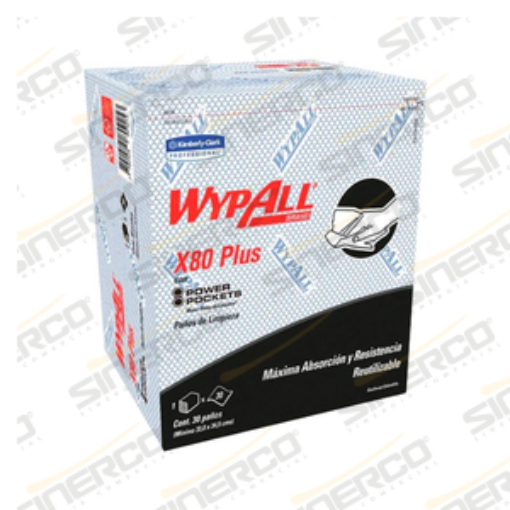 Imagen de KCP 1413 WYPALL X80PLUS FOOD SERVICE PAÑOS AZUL 10 PAQUETES DE 30 PIEZAS