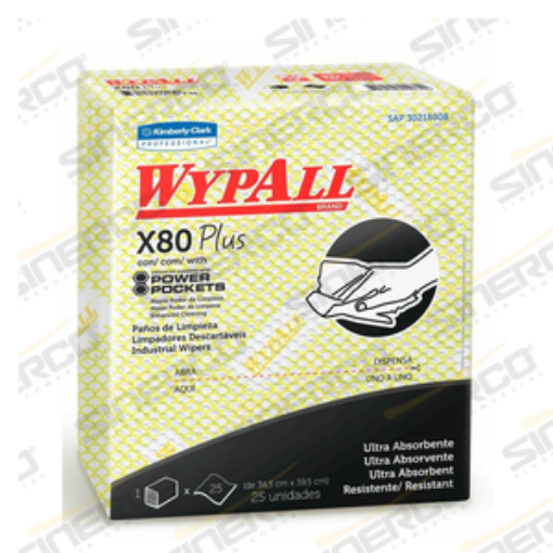 Imagen de KCP 1415 WYPALL X80PLUS FOOD SERVICE PAÑOS AMARILLO 10 PAQUETES DE 30 PIEZAS