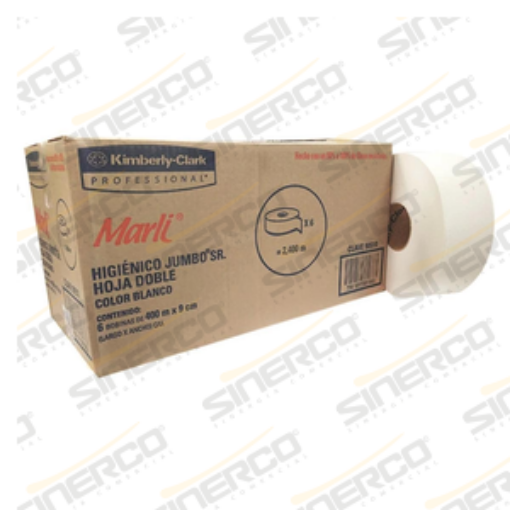 Imagen de KCP 90510 MARLI HIGIENICO JUMBO SR 400 MTS X 9.0 CM X 6 ROLLOS HD