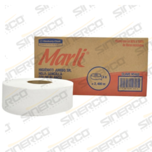 Imagen de KCP 90462 MARLI HIGIENICO JUMBO SR 400M X 9.0CM X 6 ROLLOS