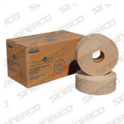 Imagen de KCP 90496 MARLI HIGIENICO JUMBO ECOLOGICO SR 700 M X 9.0 CM  X 6 ROLLOS