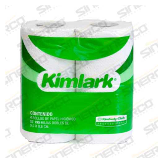 Imagen de KCP 90451 KIMLARK HIGIENICO TRADICIONAL 195HD 24 PAQUETES DE 4 ROLLOS