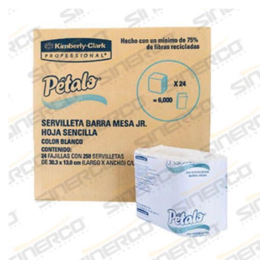 Imagen de KCP 91694 PETALO SERVILLETA BARRAMESA JR 24 PAQUETES CON 250 SERVILLETAS