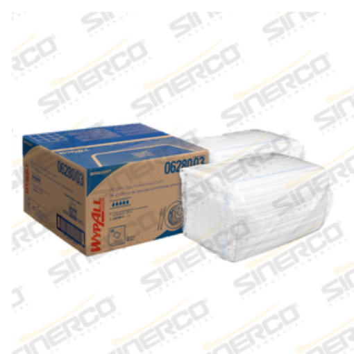 Imagen de KCP 1401 WYPALL X80 FOOD SERVICE TOWEL PAÑOS BLANCO 2 PAQUETES CON 75 PIEZAS